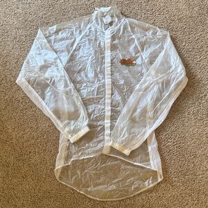 Salsa Cycle Clear White Sheer Rain Jacket for biking